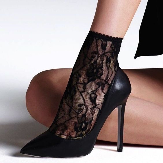 chaussure chaussette a talon