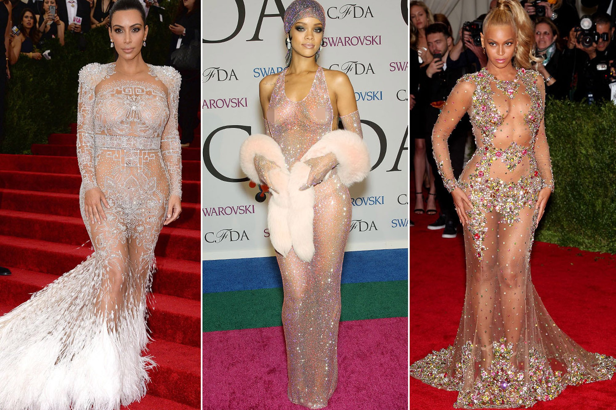5 façons de manier la tendance transparence avec classe 1 tendance transparence rihanna beyonce kim