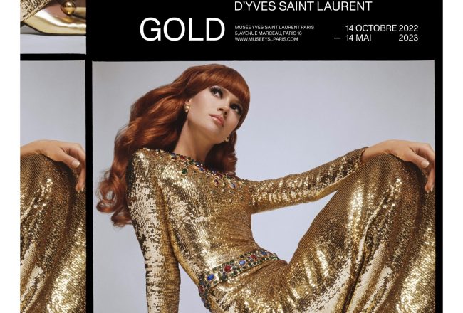 Affiche les ors d'Yves Saint Laurent