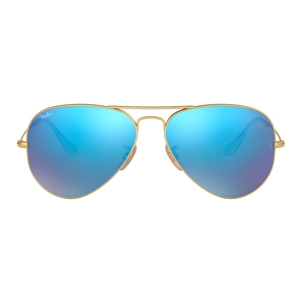 Lunettes De Soleil Hally & Son HT015 Dorées - Verres Bleus Dégradés 51mm - UV400 - Neuf Avec étiquettes