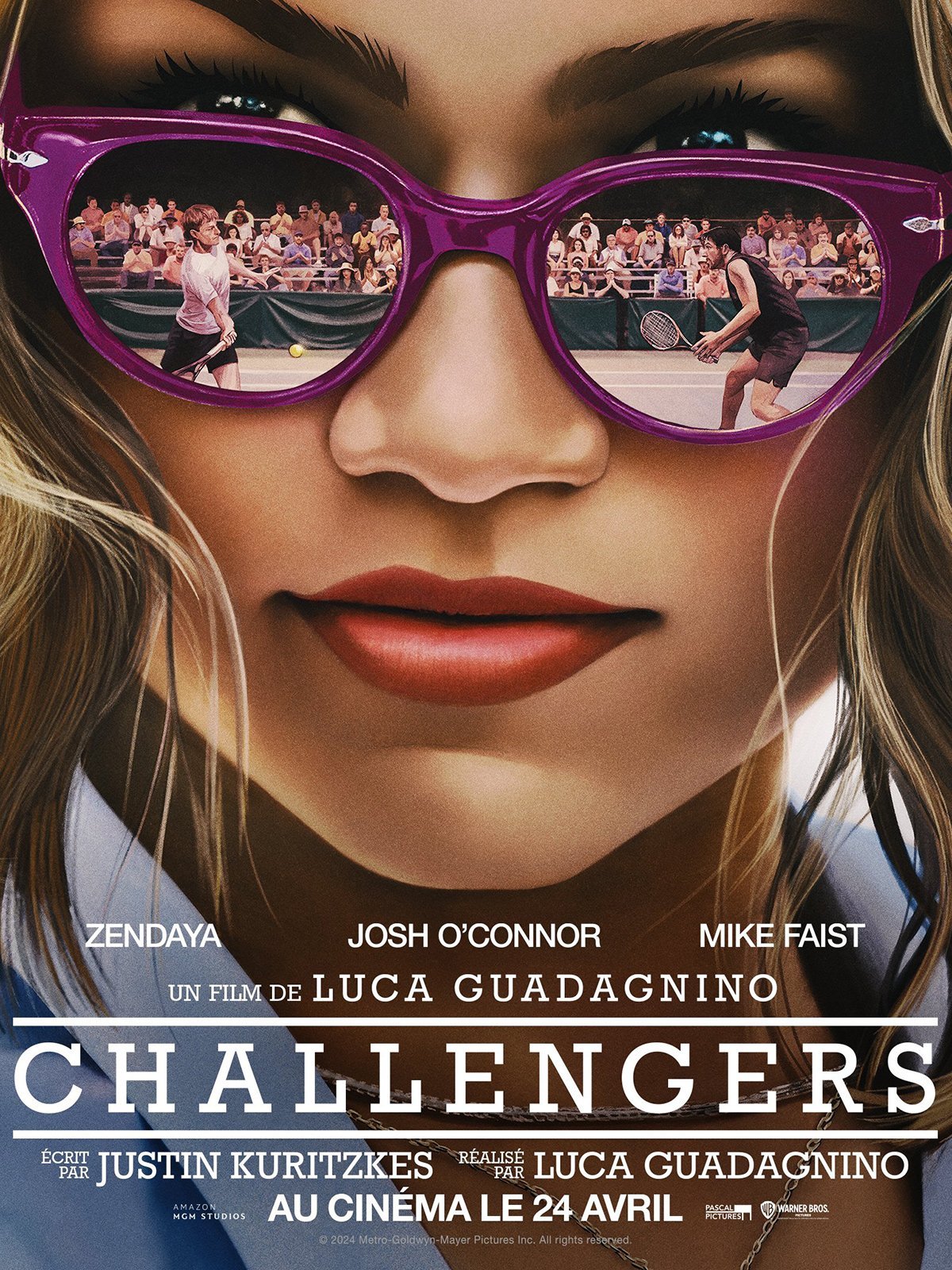 Poster du film Challengers de Luca Guadagnino, 2024